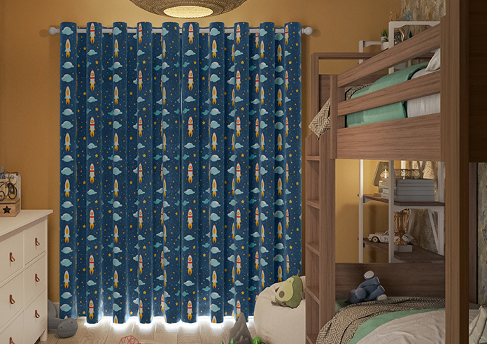 Blast Off, Spacebound - Made to Measure Curtains - Image 6